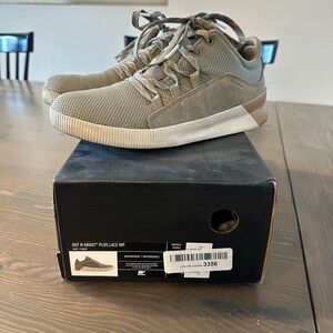 Sorel Out 'N About Plus Lace Waterproof Suede Sneakers - Sage